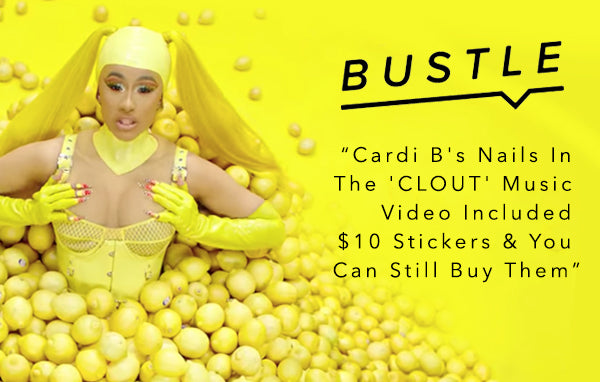 Bustle: Cardi B's Nails In The 'CLOUT' Music Video Included $10 Stickers