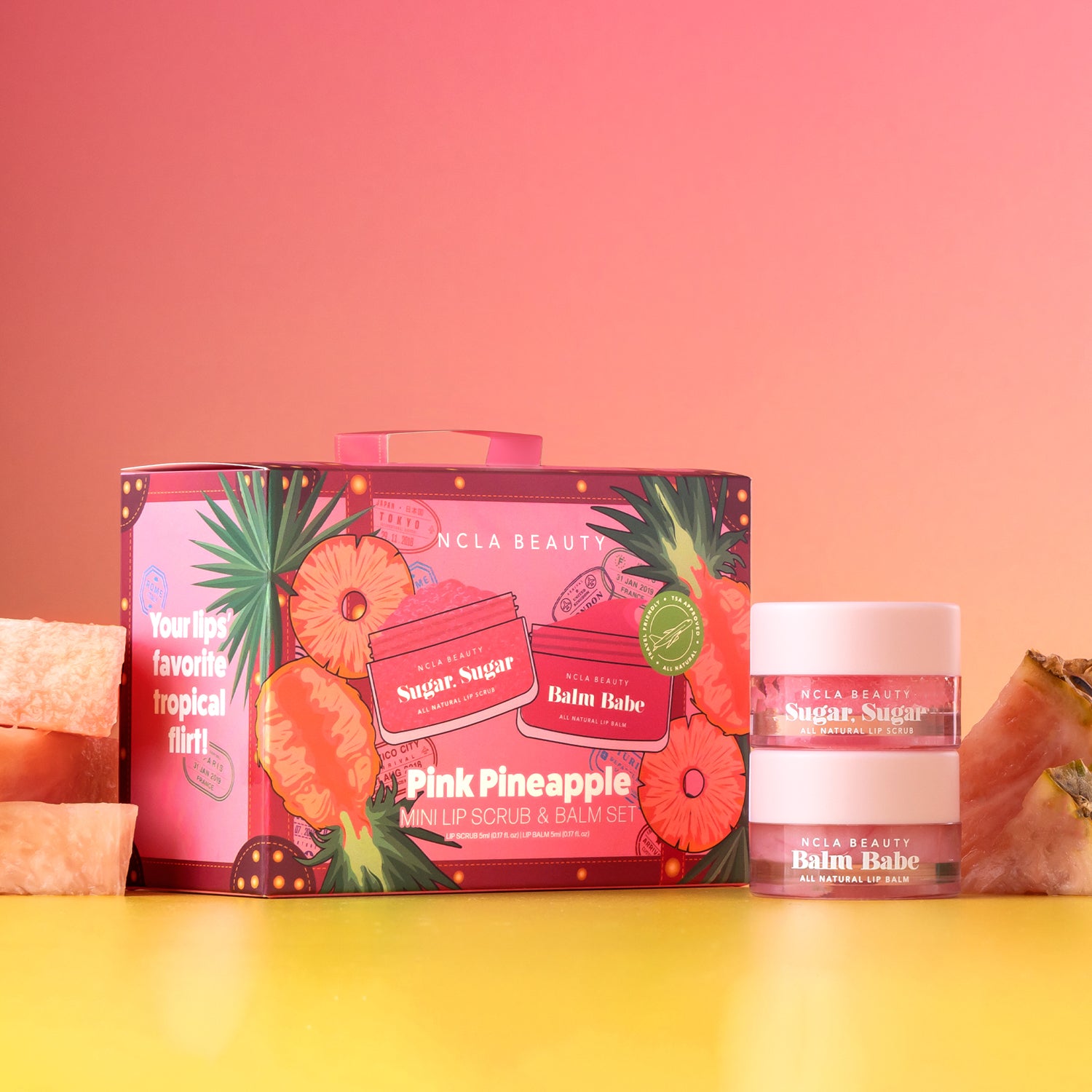 Pink Pineapple Lip Care Set – NCLA Beauty