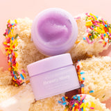 Two Vegan Lip Masks on Birthday Cake