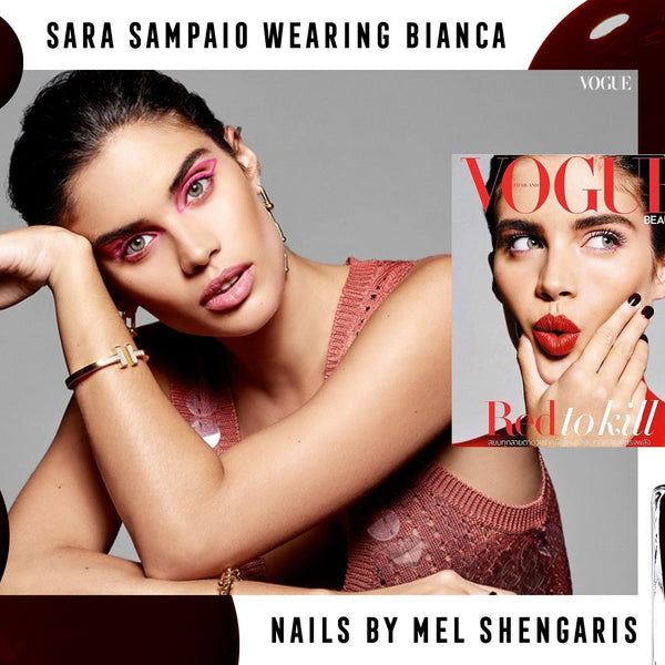 Sara Sampaio weaing NCLA on the cover of Vogue Thailand! – NCLA Beauty