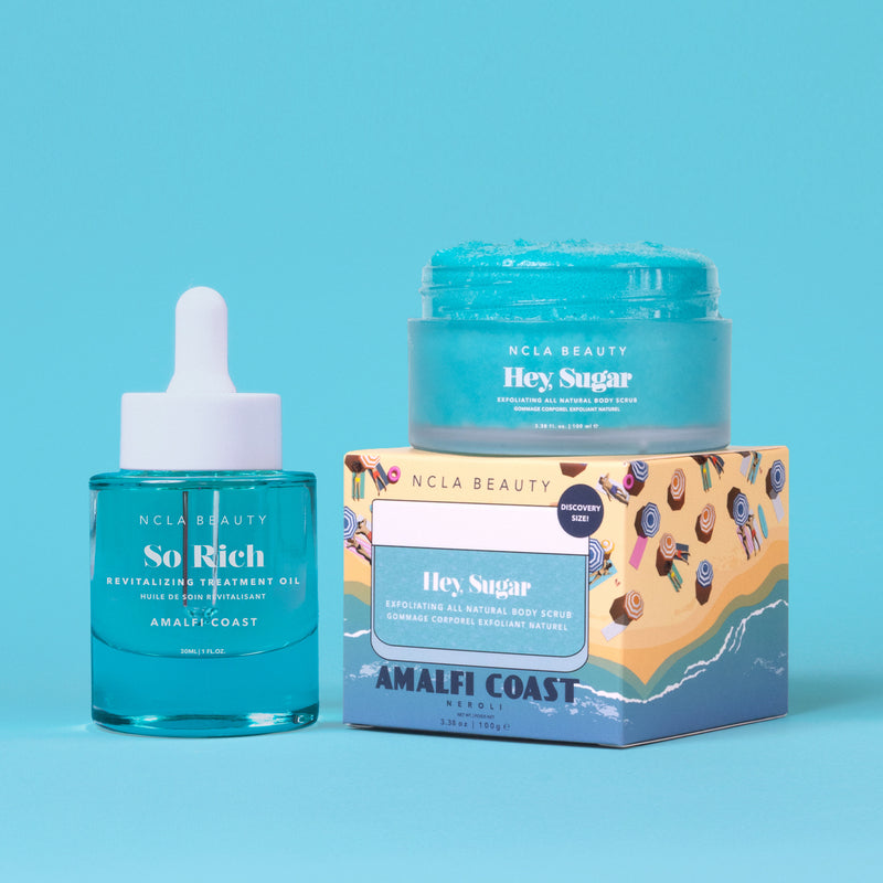 Amalfi Coast Treatment Oil + Body Scrub Set