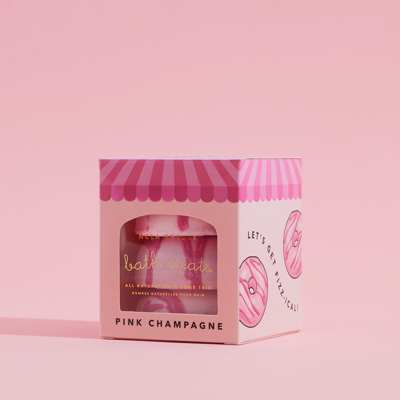 Pink Champagne Bath Treats (3 pc bath bomb set) – NCLA Beauty