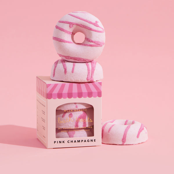 Pink Champagne Bath Treats (3 pc bath bomb set) – NCLA Beauty