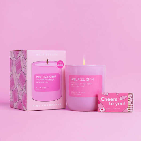 Pop Fizz Clink! (Pink Champagne) Soy Wax Candle