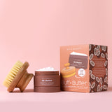 Buff & Butter Dry Brush + Body Butter Set - Coconut Vanilla