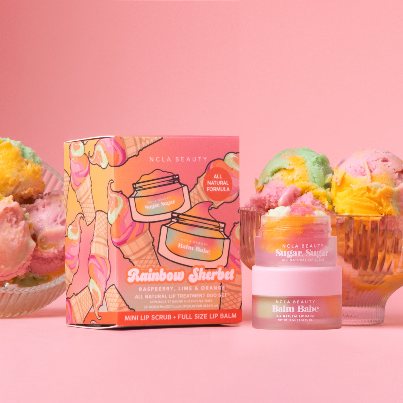 Rainbow Sherbet Lip Care Set – NCLA Beauty