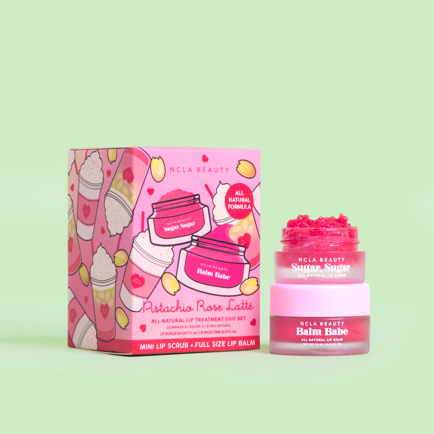 Pistachio Rose Latte Valentine's Day Lip Care Set – NCLA Beauty