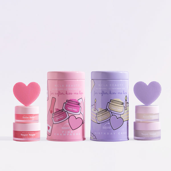 Pink Champagne + Birthday Cake Lip Care Sets