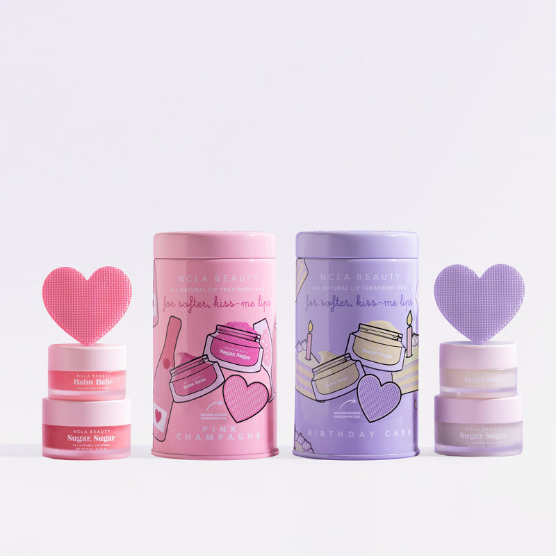 Pink Champagne + Birthday Cake Lip Care Sets
