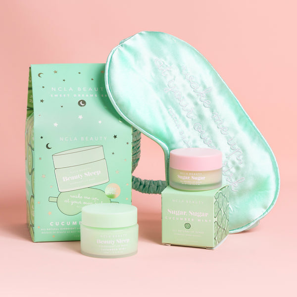 Cucumber Mint Lip Mask + Lip Scrub Set