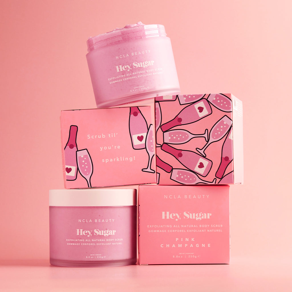 Hey, Sugar Pink Champagne Body Scrub – NCLA Beauty