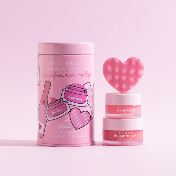Pink Champagne Lip Care Duo + Lip Scrubber