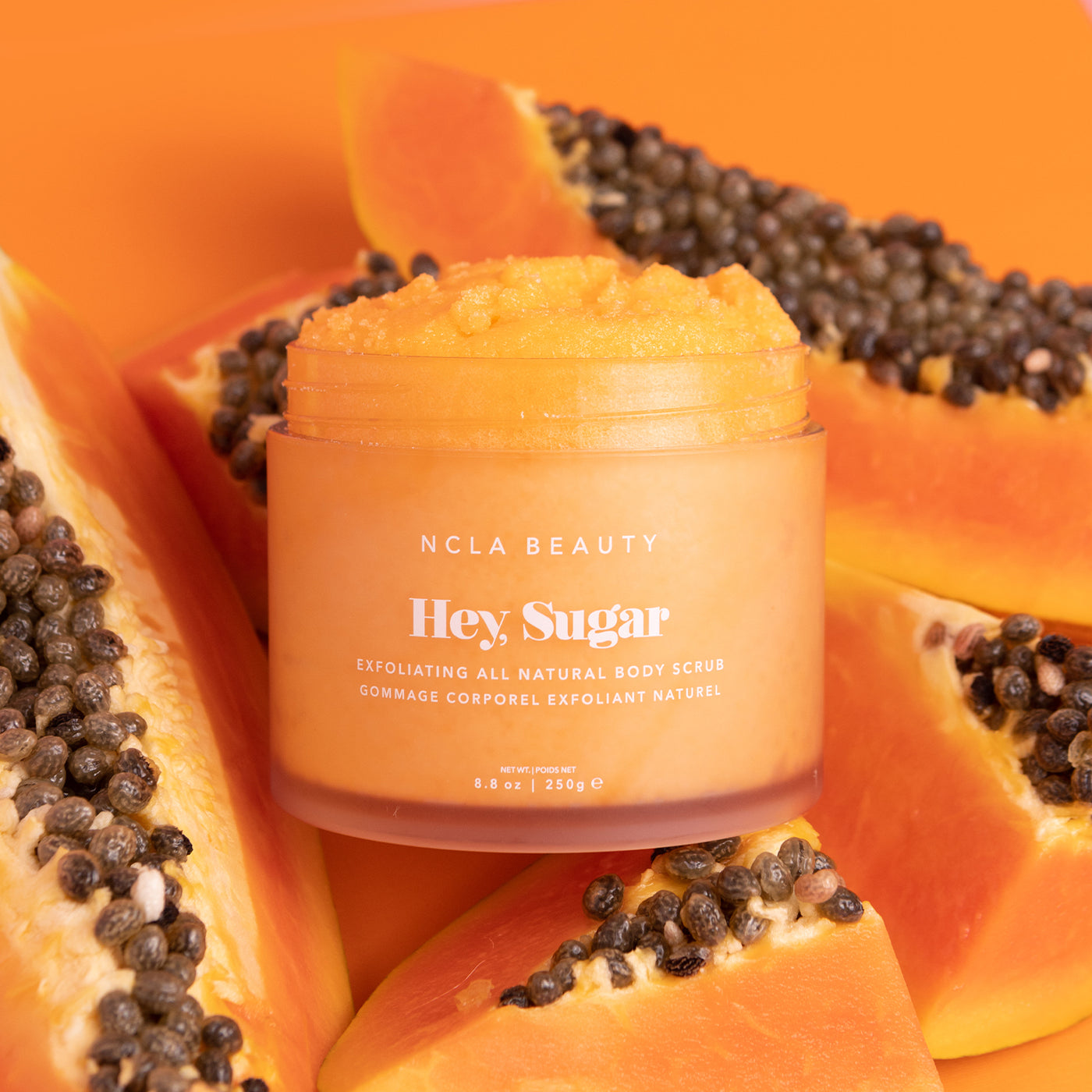 Hey, Sugar Papaya Vanilla Body Scrub – NCLA Beauty